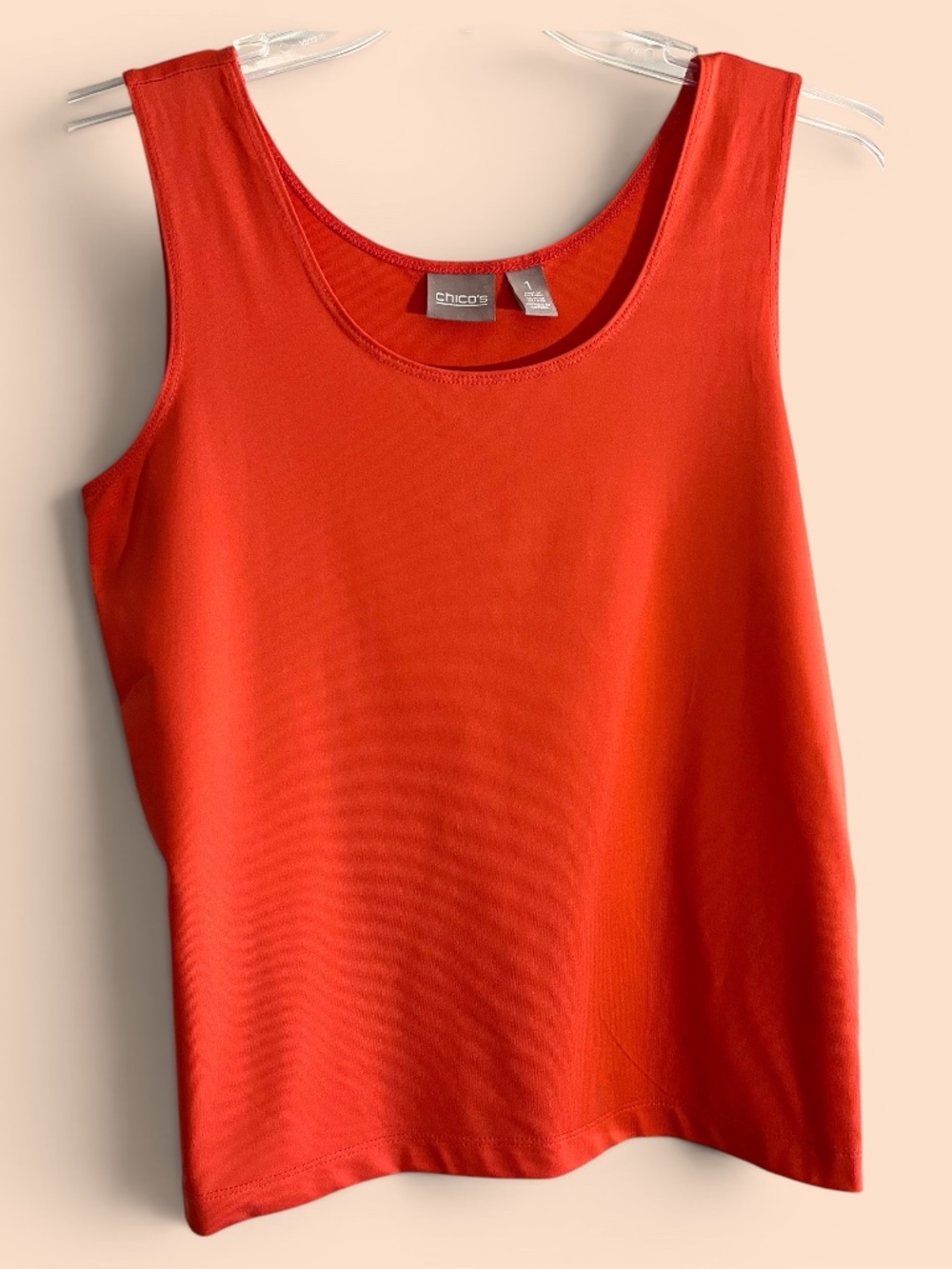 Chico's Orange Nylon Tank Size 1 (M 8-10)